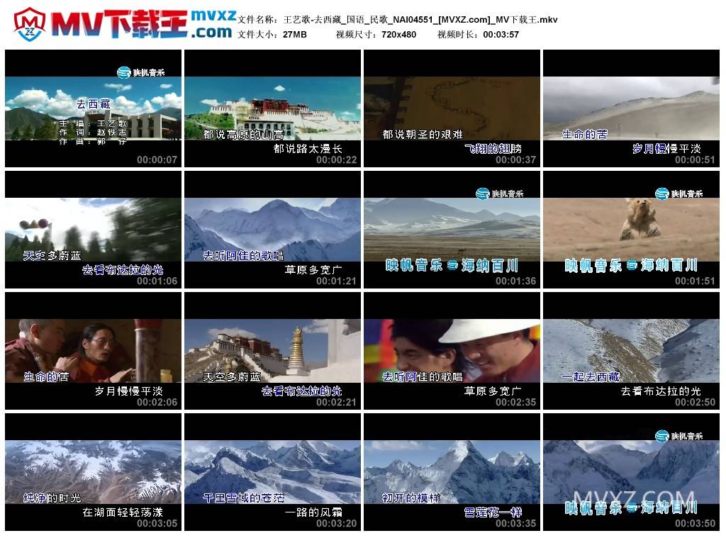 王艺歌-去西藏_国语_民歌_NAI04551